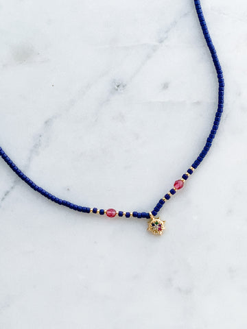 Quaintrelle Tiny Galaxy Charm Necklace