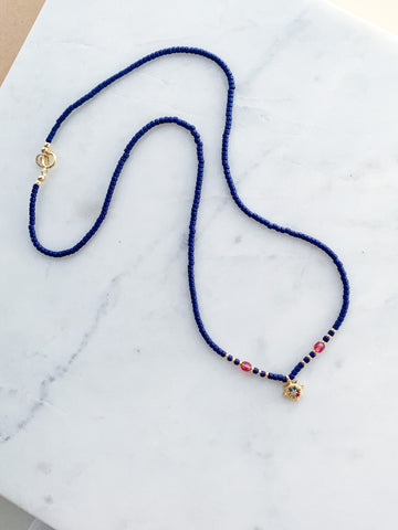 Quaintrelle Tiny Galaxy Charm Necklace