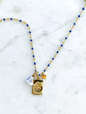 Quaintrelle Evil Eye Protection Charm Necklace