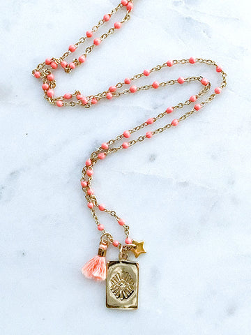 Quaintrelle Evil Eye Protection Charm Necklace