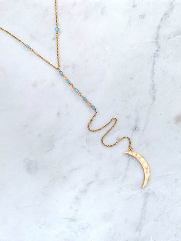 Embrace Your Magic Big Moon Rosary Necklace