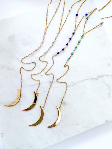 Embrace Your Magic Big Moon Rosary Necklace