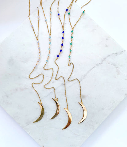 Embrace Your Magic Big Moon Rosary Necklace