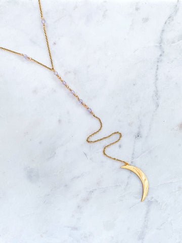 Embrace Your Magic Big Moon Rosary Necklace